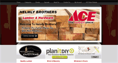 Desktop Screenshot of helmlybrothersacehardware.com