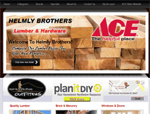 Tablet Screenshot of helmlybrothersacehardware.com